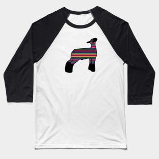 Serape Market Wether Lamb Silhouette 1 - NOT FOR RESALE WITHOUT PERMISSION Baseball T-Shirt